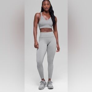 New ALO Yoga Seamless Two Tone Rib Bra